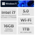 Laptops: ZEBRONICS NBC 5S Intel Core i7 12th Gen 1255U Laptop - (16 GB RAM 3200MHz/ 1 TB M.2 SATA SSD/Windows 11 Home) 15.6” 1080p, Dolby Atmos,Type C Port, Fingerprint Sensor, 38.5Wh Battery (Midnight Blue)